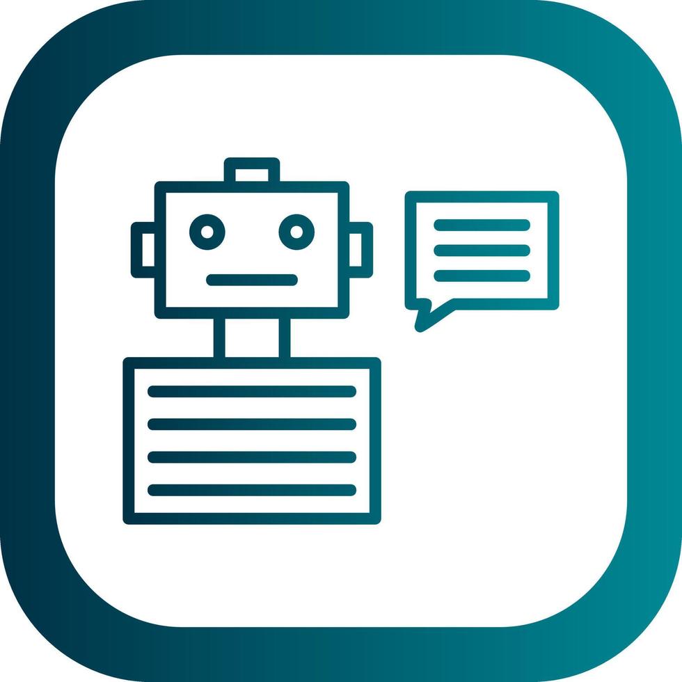 Chatbot Vector Icon Design