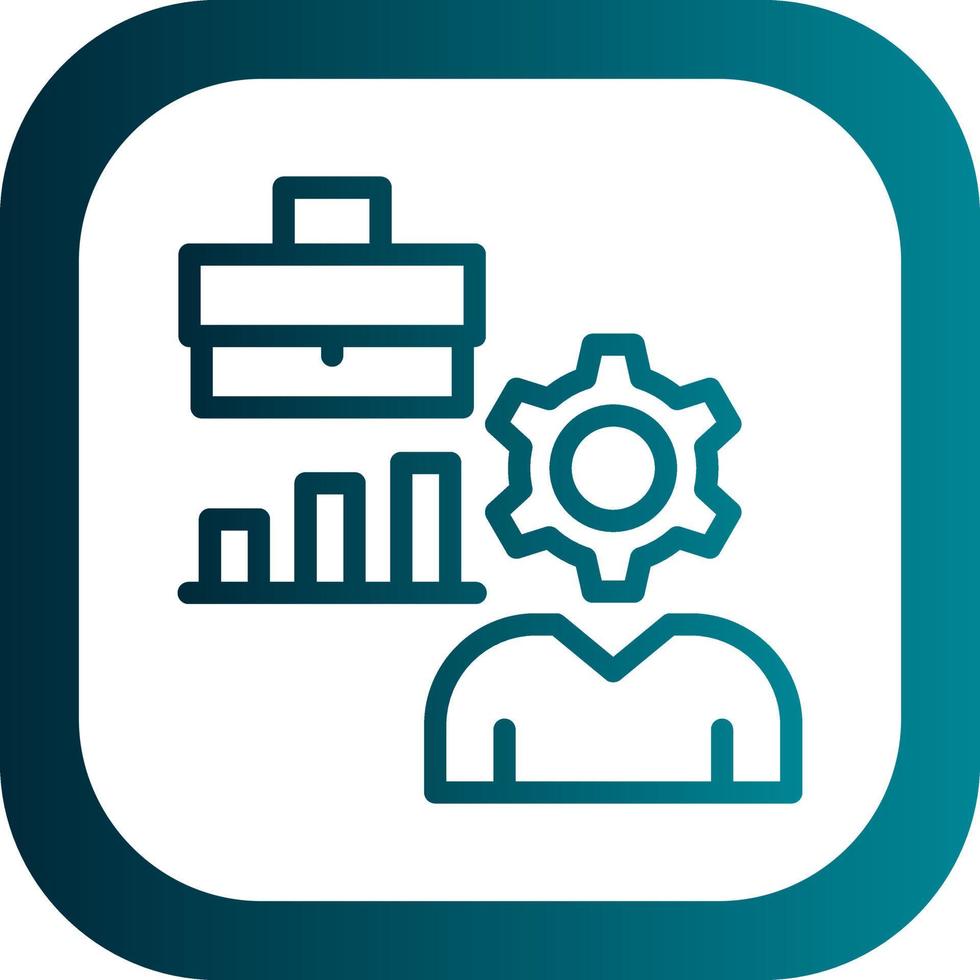 Hard At Work Vector Icon Design