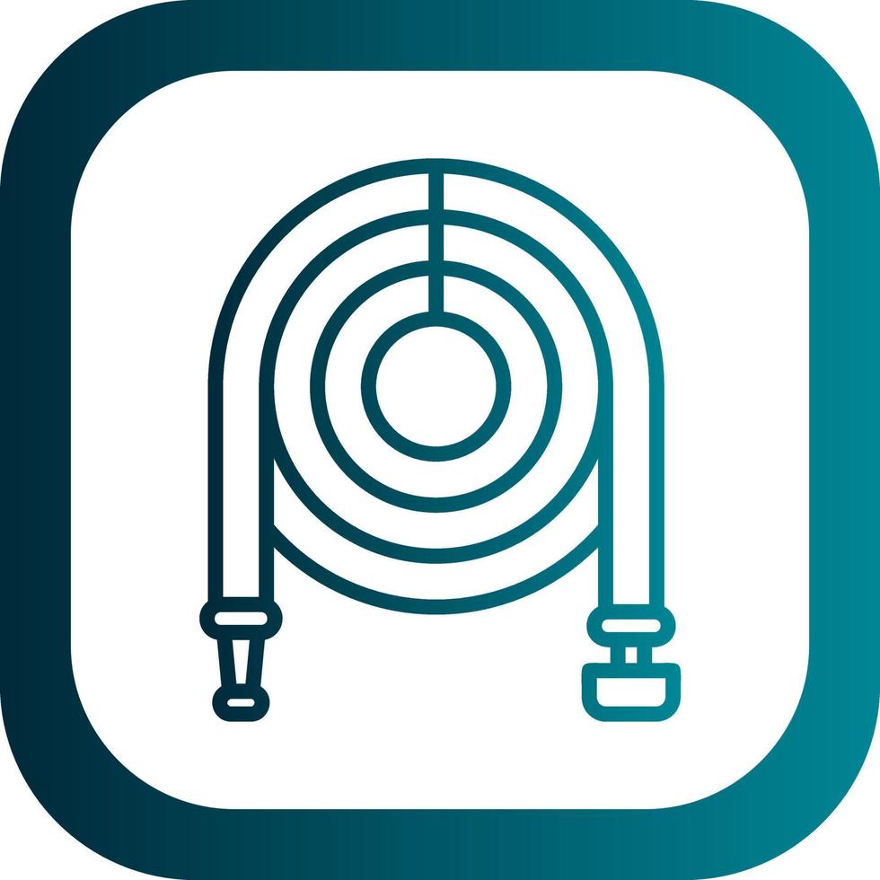 Garden Hose Vector Icon Design