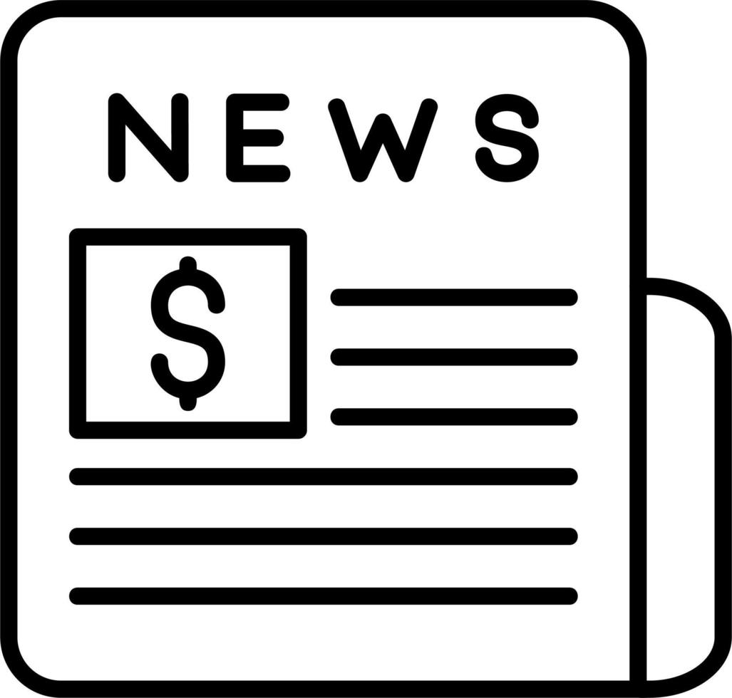 Newspaper Vector Icon