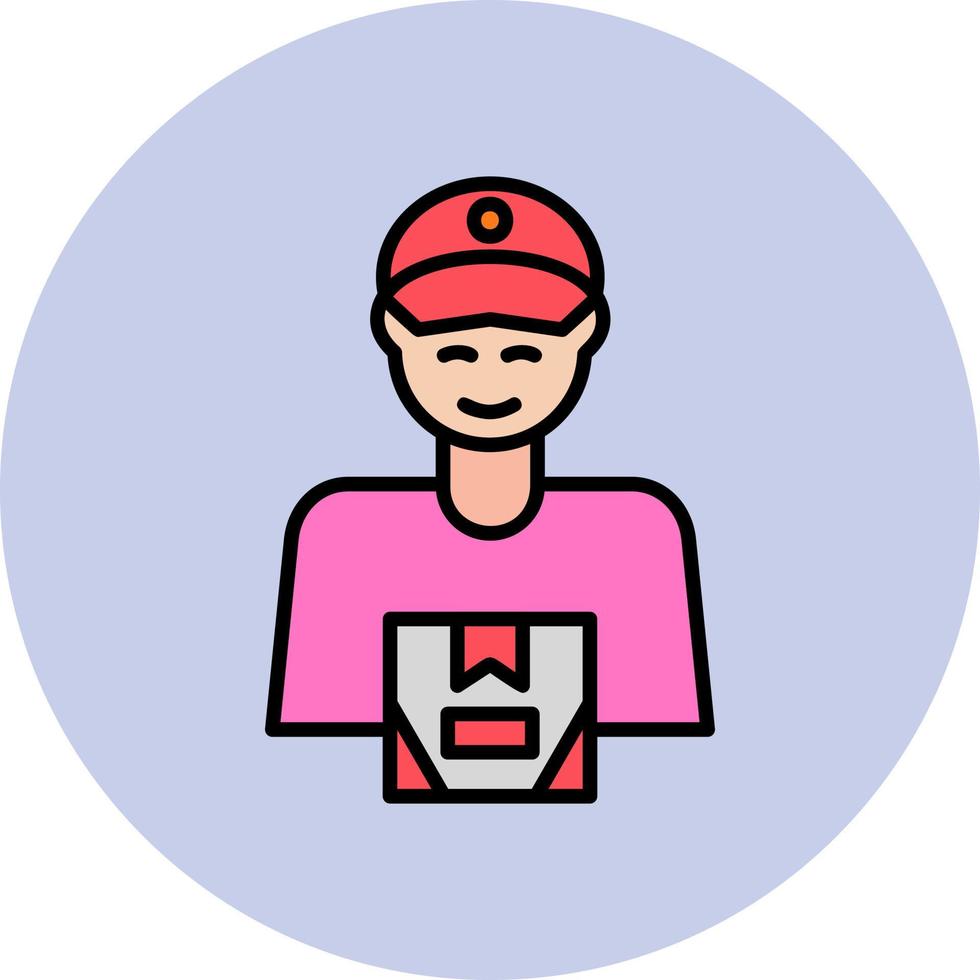 Delivery Man Vector Icon
