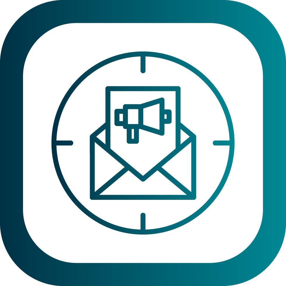 Email Direct Marketing Vector Icon Design