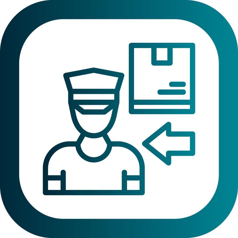 Delivery Boy Vector Icon Design