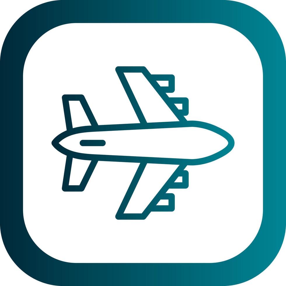 Airplane Vector Icon Design