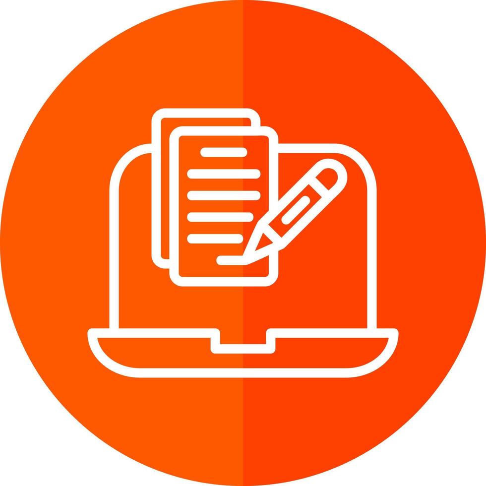 Copywriter Vector Icon Design