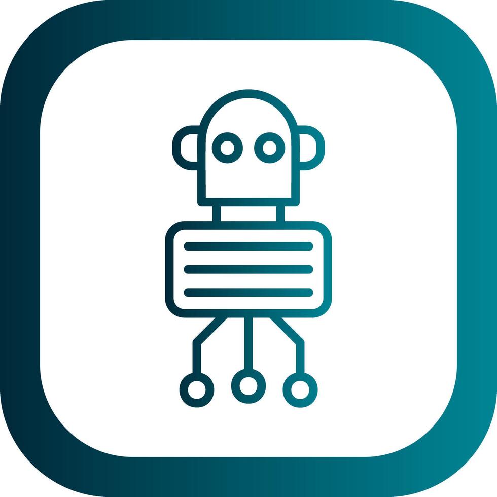 Nano Robot Vector Icon Design