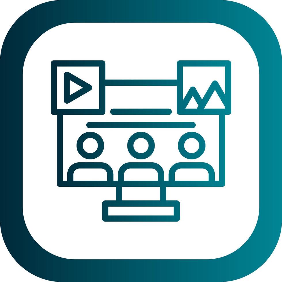 Social Media Audience Vector Icon Design