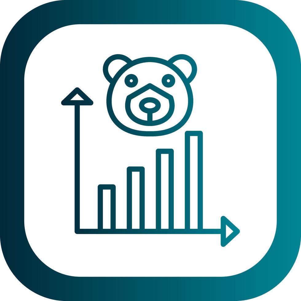 Bear Market Vector Icon Design