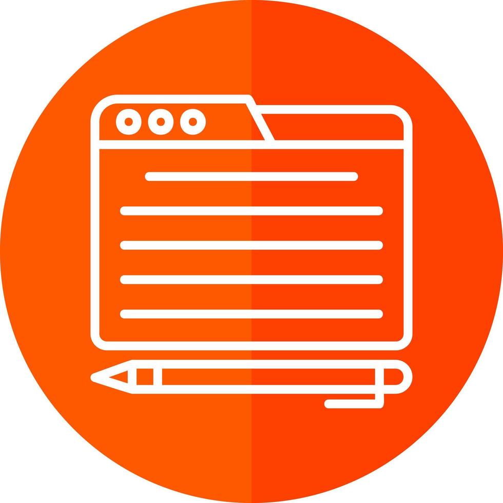 Copywriter Vector Icon Design