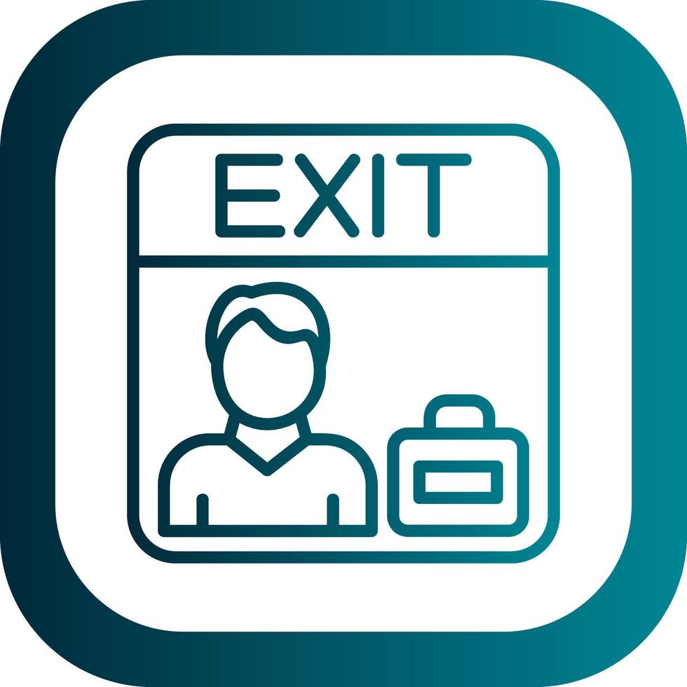 Exit Interview Vector Icon Design