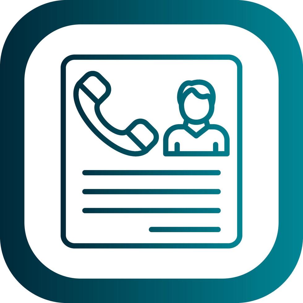 Contacting Candidates Vector Icon Design