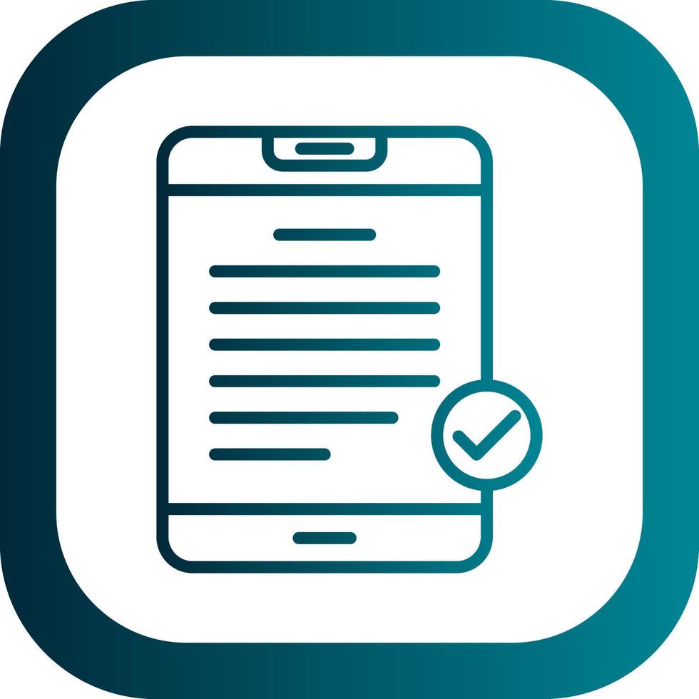 Digital Contract Vector Icon Design