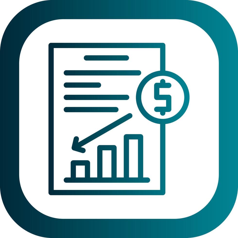 Depreciation Vector Icon Design