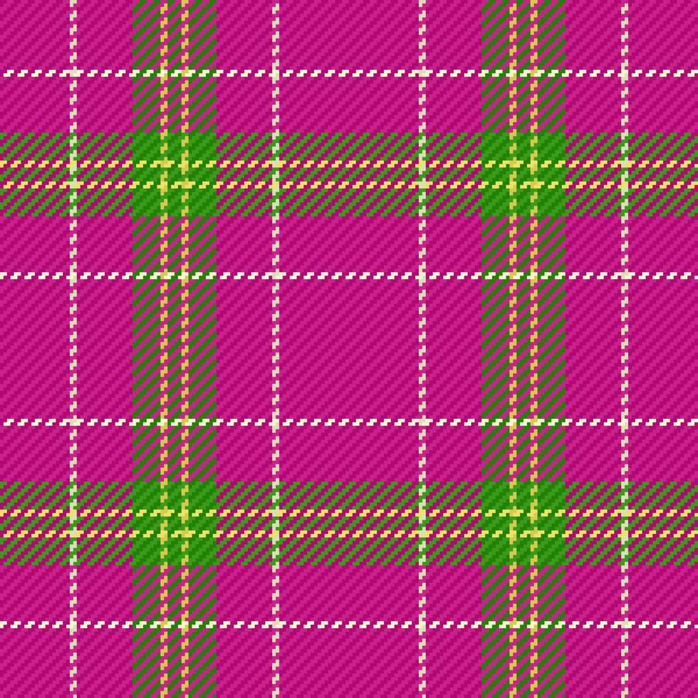 Texture fabric seamless. Pattern tartan check. Background plaid textile vector. vector