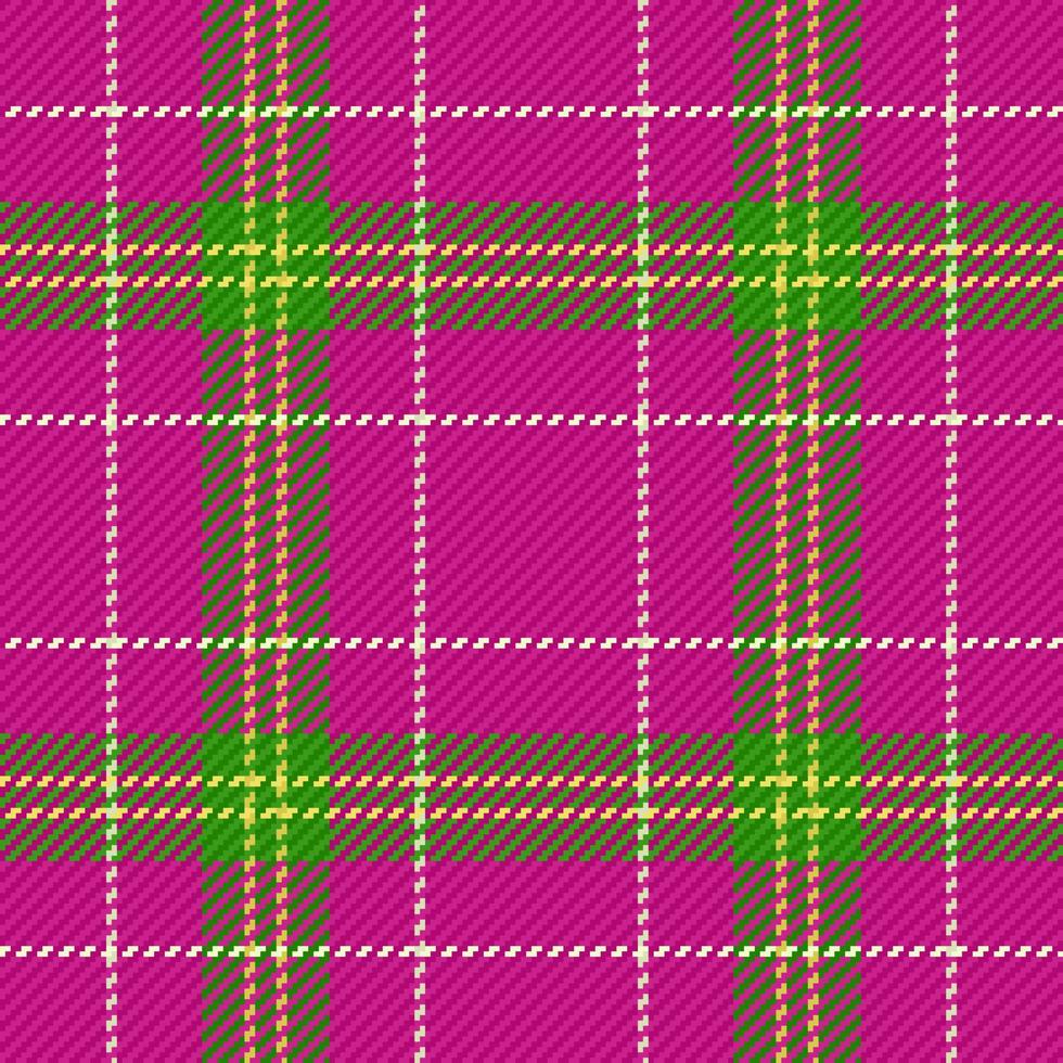 Texture fabric seamless. Pattern tartan check. Background plaid textile vector. vector