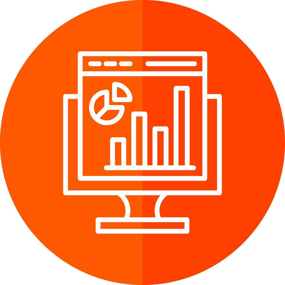 Web Analytics Vector Icon Design