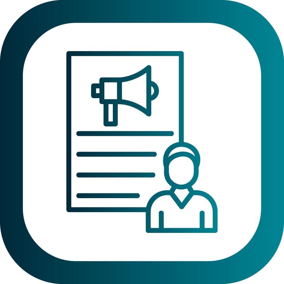 Hr Marketing Vector Icon Design
