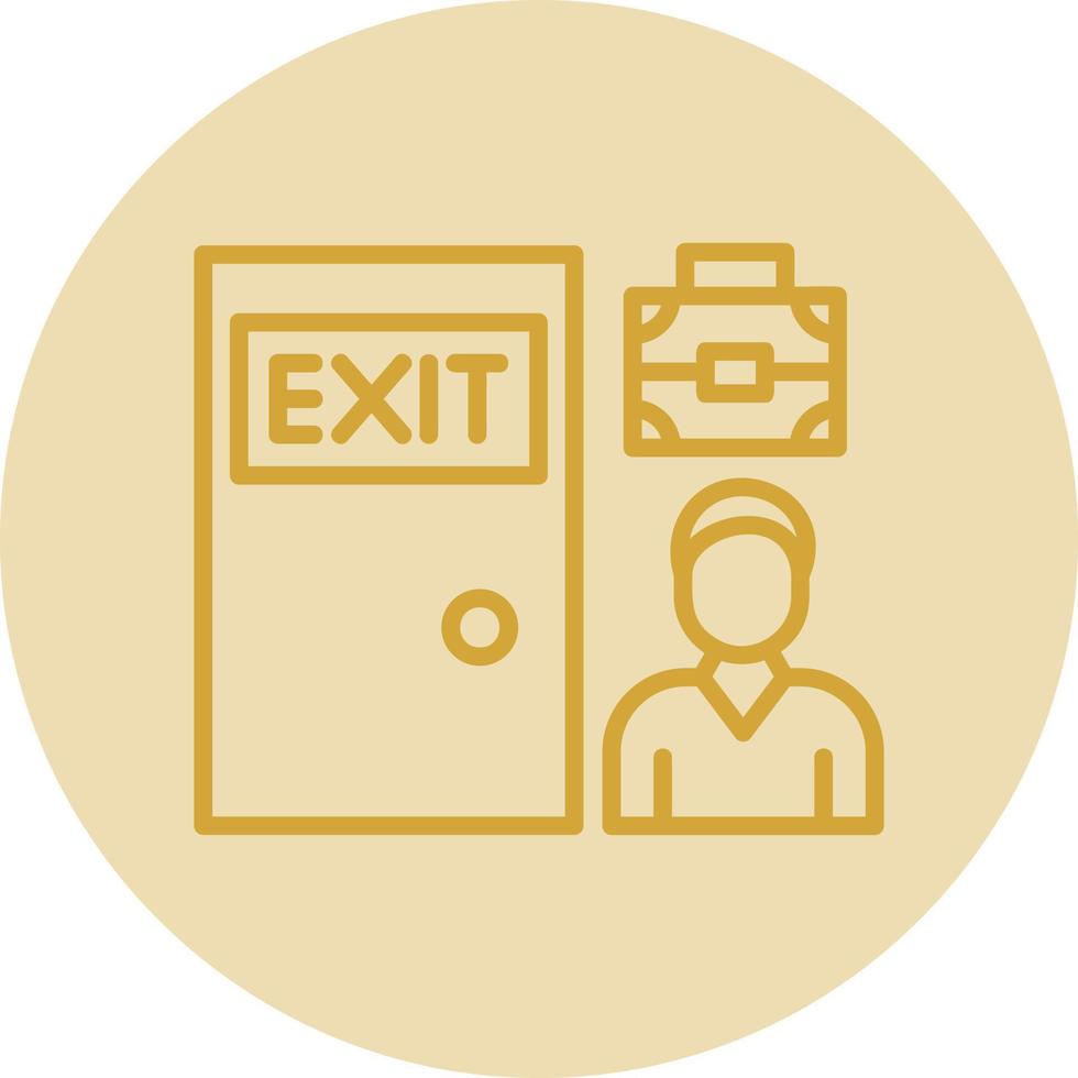 Exit Interview Vector Icon Design
