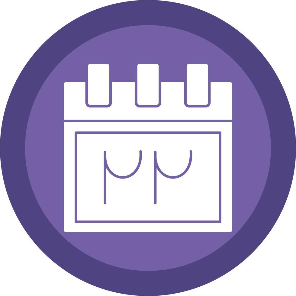 Persian Calendar Vector Icon Design
