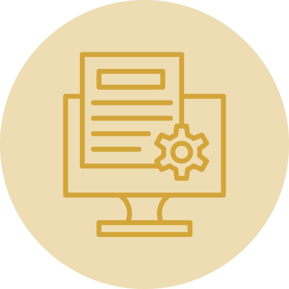 Content Management System Vector Icon Design