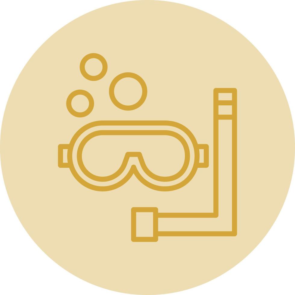 Snorkeling Vector Icon Design