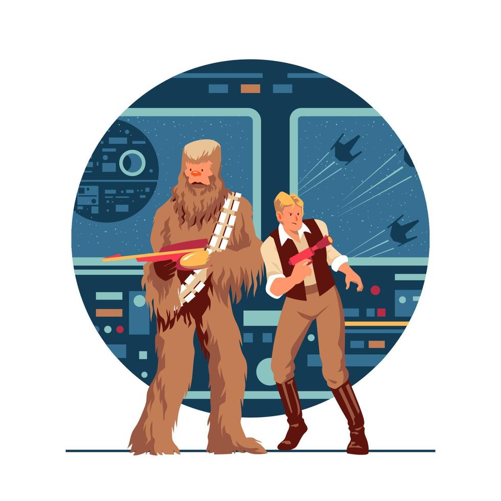 Space Adventurers Concept vector