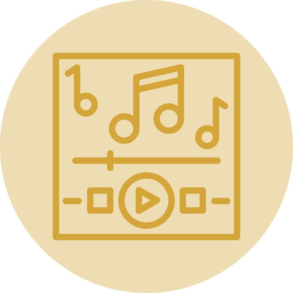 diseño de icono de vector de reproducción de música