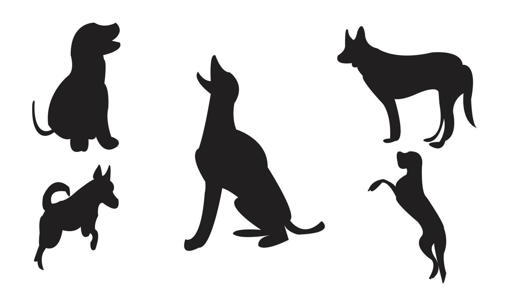 Dog Vector And Silhouette Collection