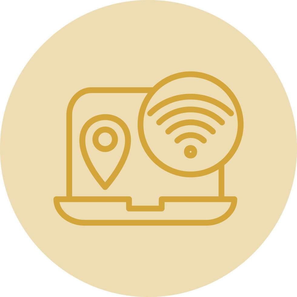 Digital Nomad Hub Vector Icon Design