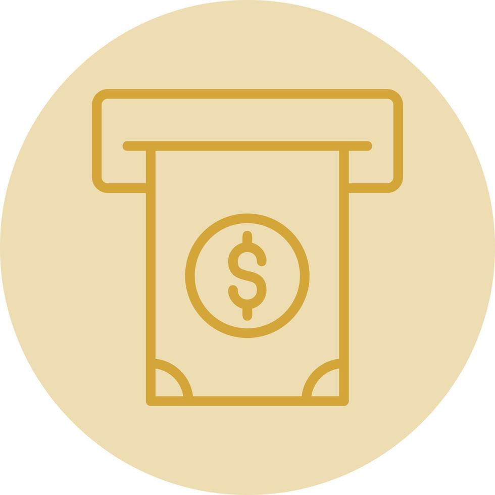 Cash Withdrawal Vector Icon Design