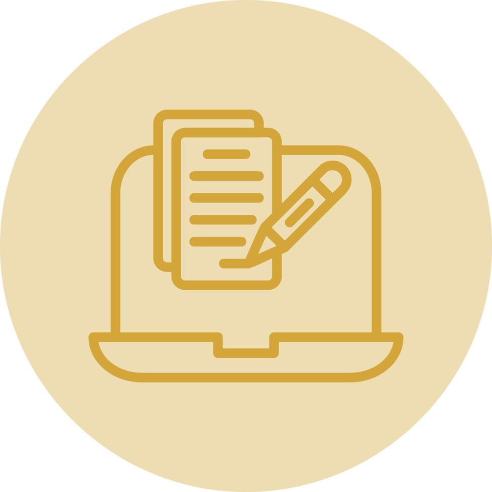Copywriter Vector Icon Design