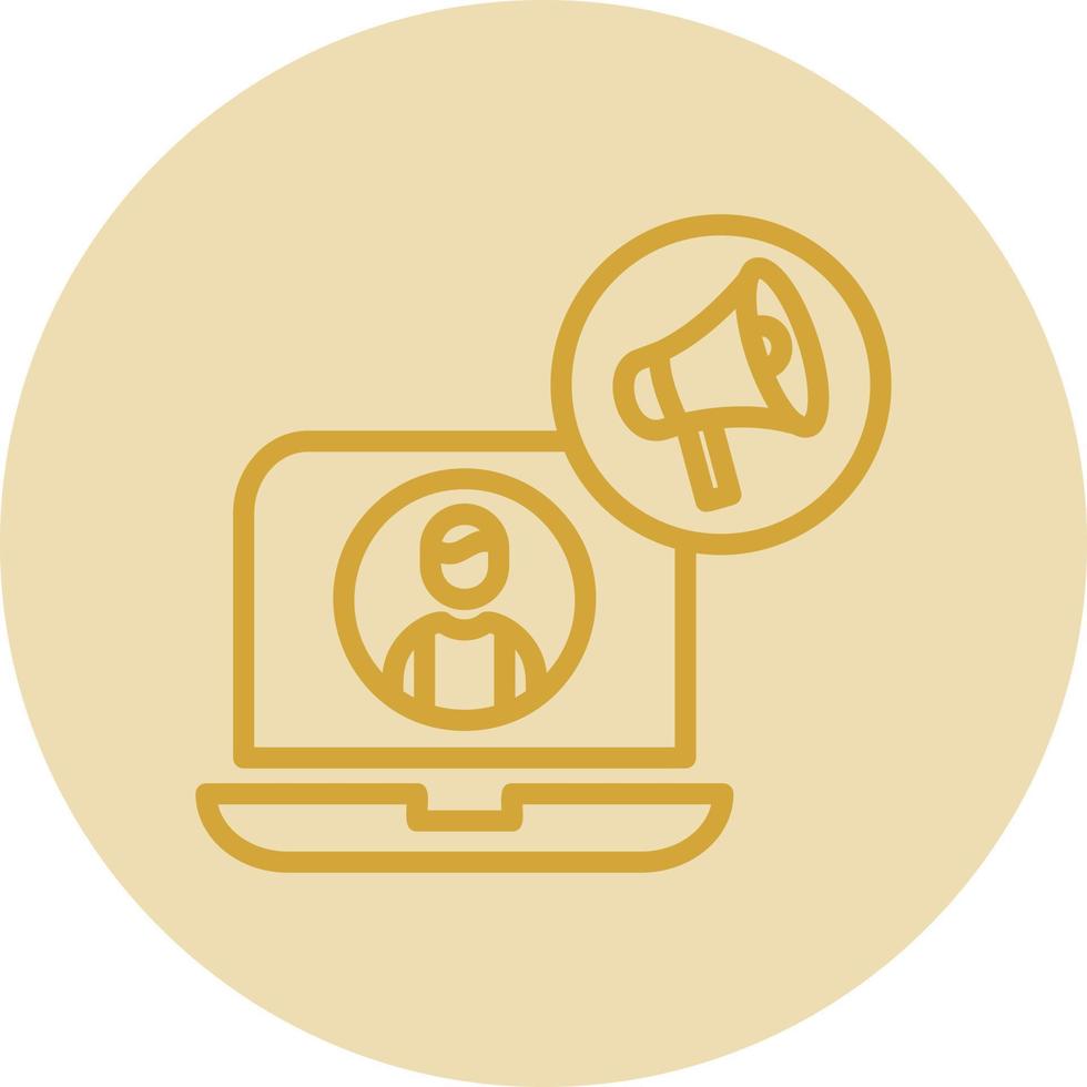 Content Marketer Vector Icon Design