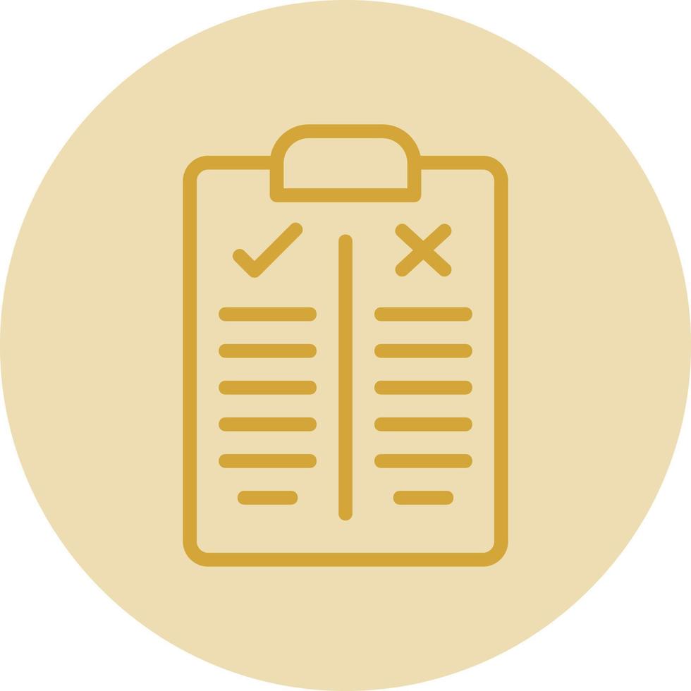 Pros and Cons Vector Icon Design