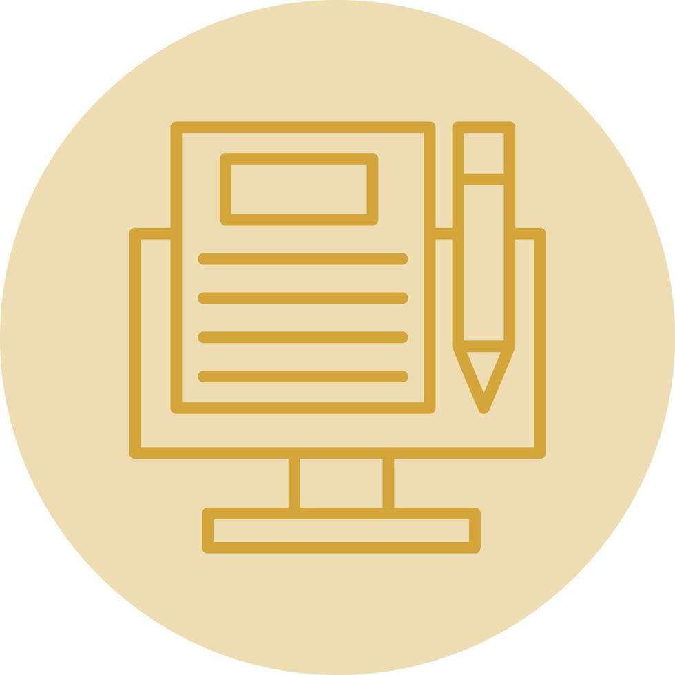 Blogging Vector Icon Design