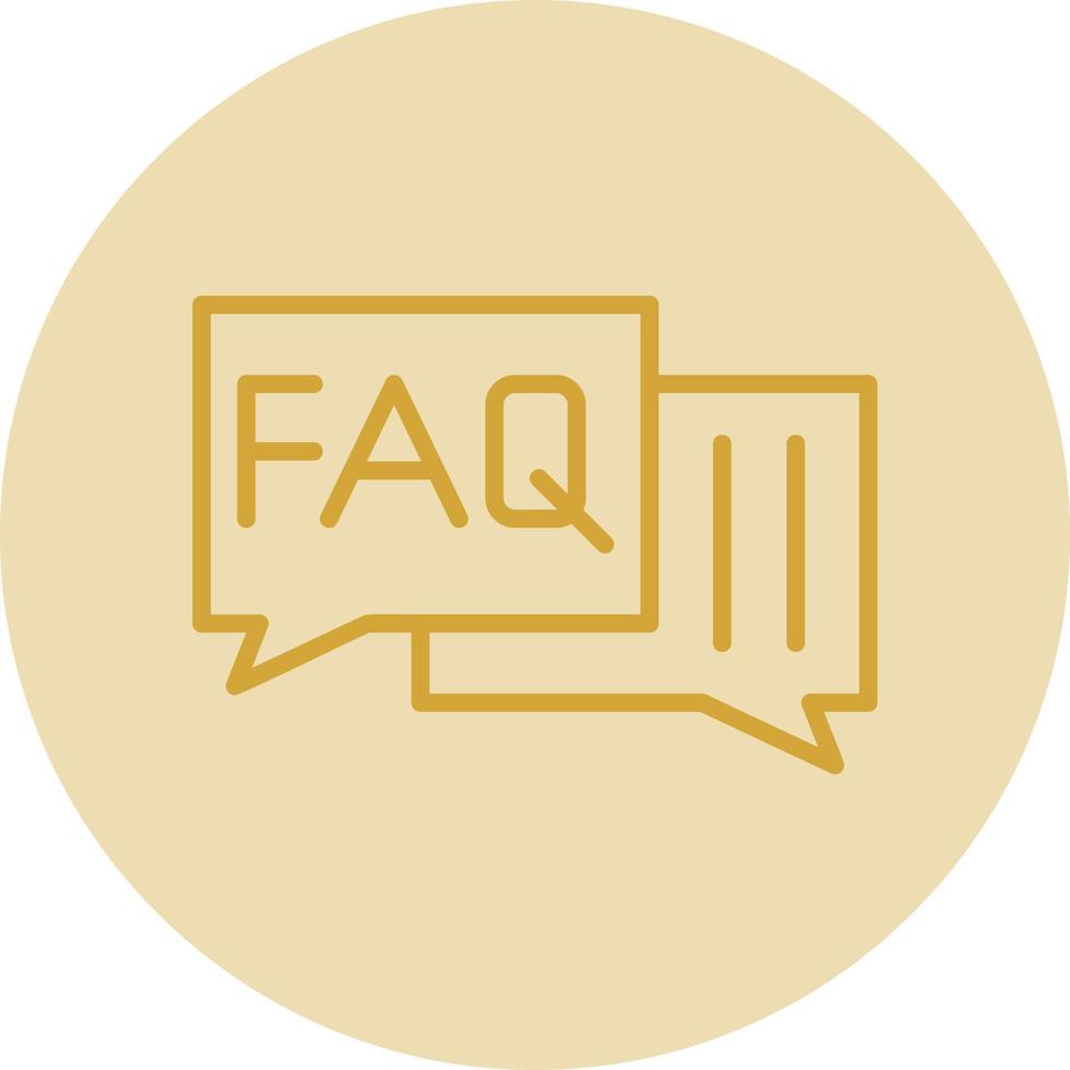 Faq Vector Icon Design