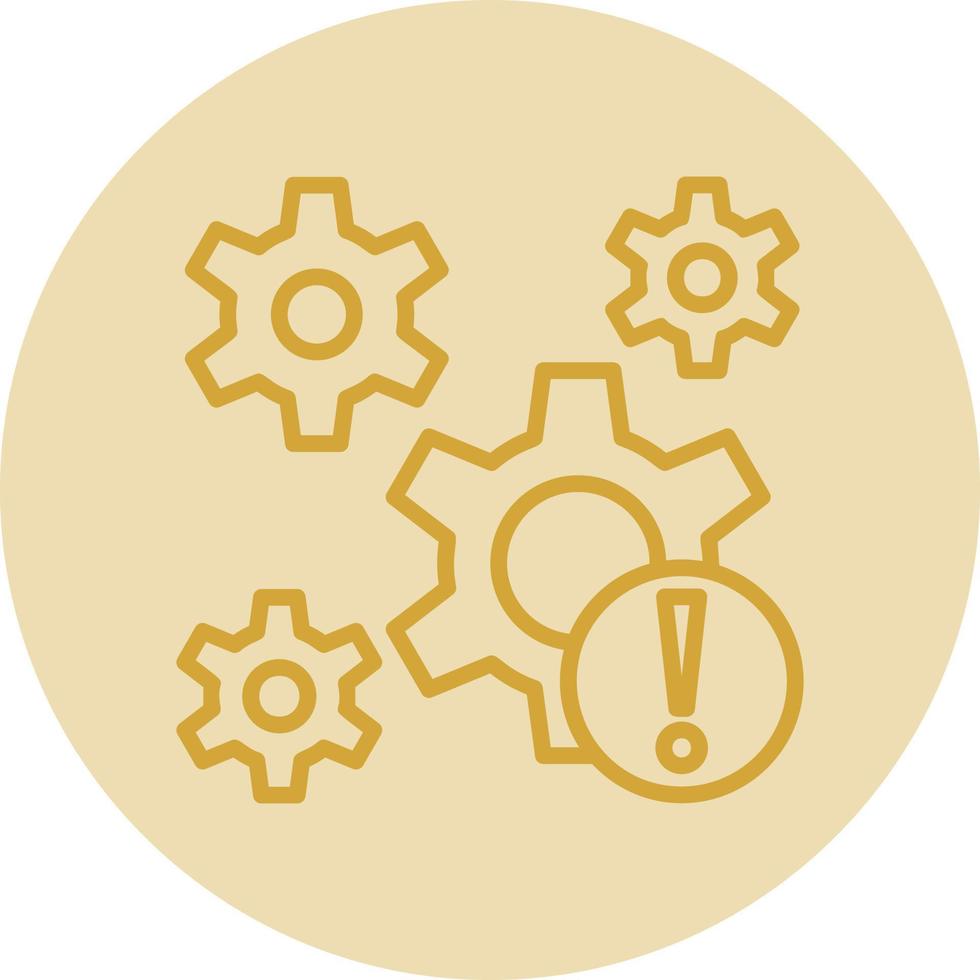 Operational Risk Vector Icon Design