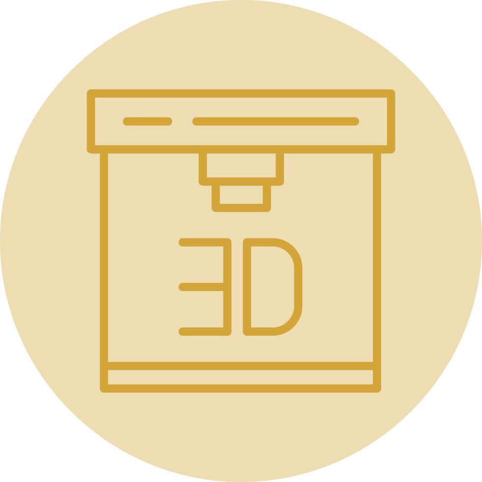 3d Printer Vector Icon Design