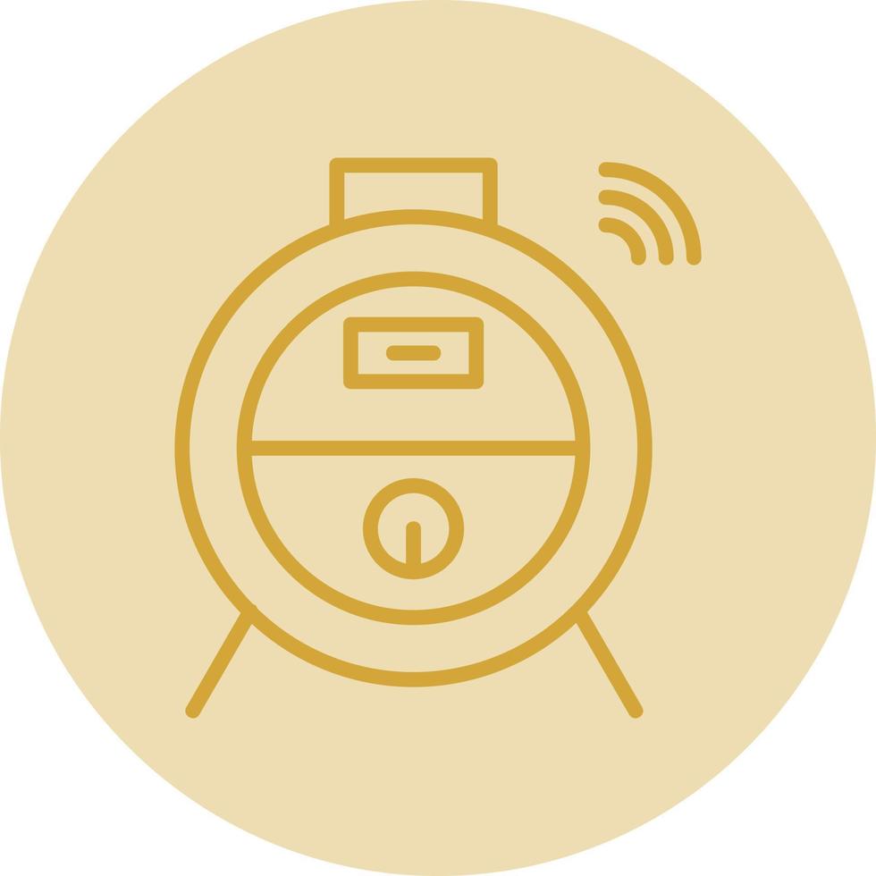 Robot Vacuum Vector Icon Design