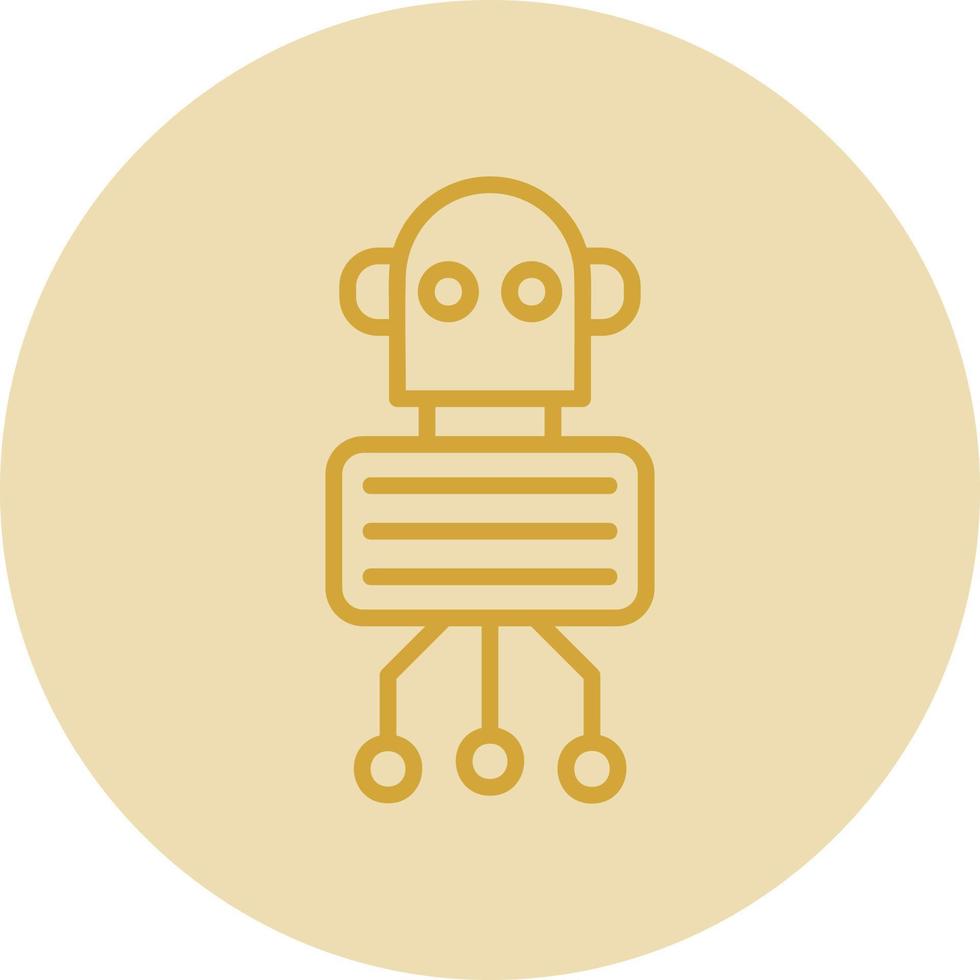 Nano Robot Vector Icon Design