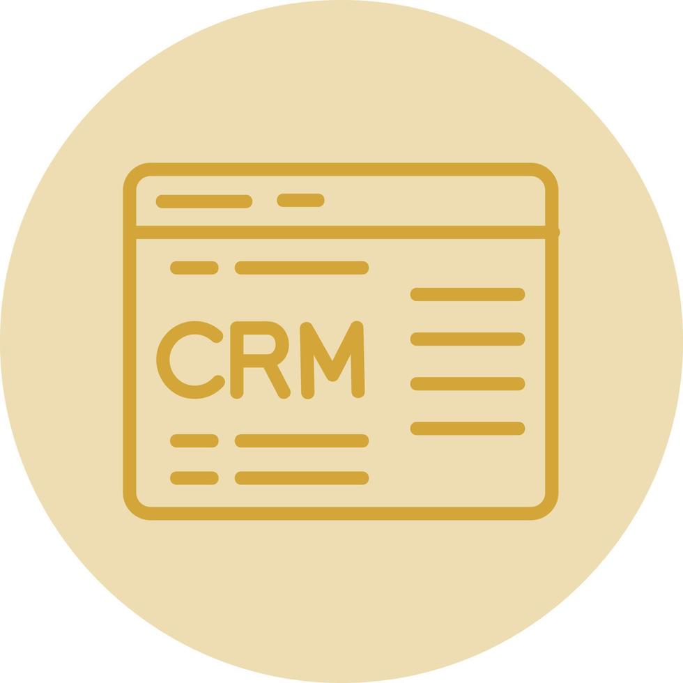 Crm Vector Icon Design