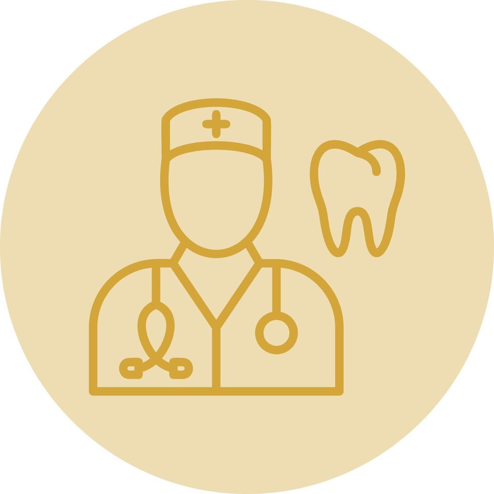 Male Dentist Vector Icon Design