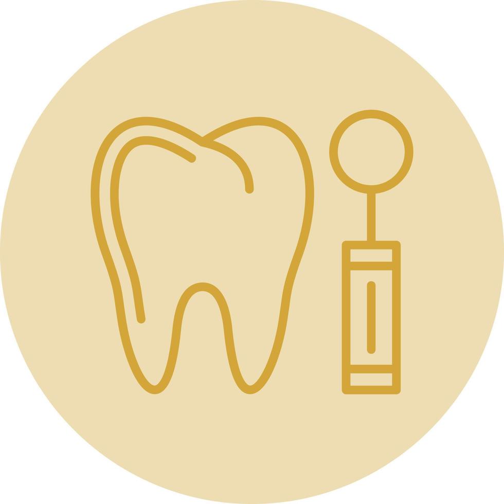 diseño de icono de vector de espejo de dentista