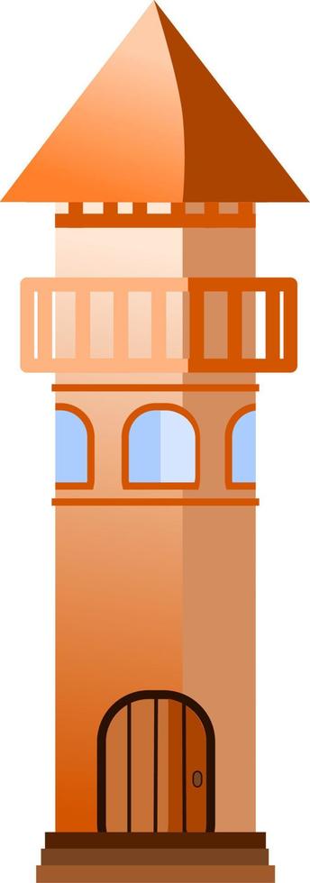 molino, torre, edificio, holandés molino, edificio, alto edificio vector