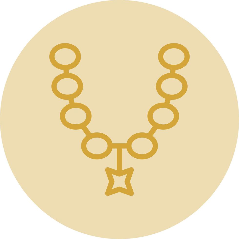 Necklace Vector Icon Design