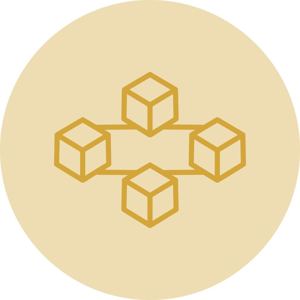 Blockchain Vector Icon Design