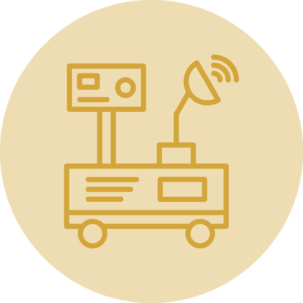 Mars Rover Vector Icon Design