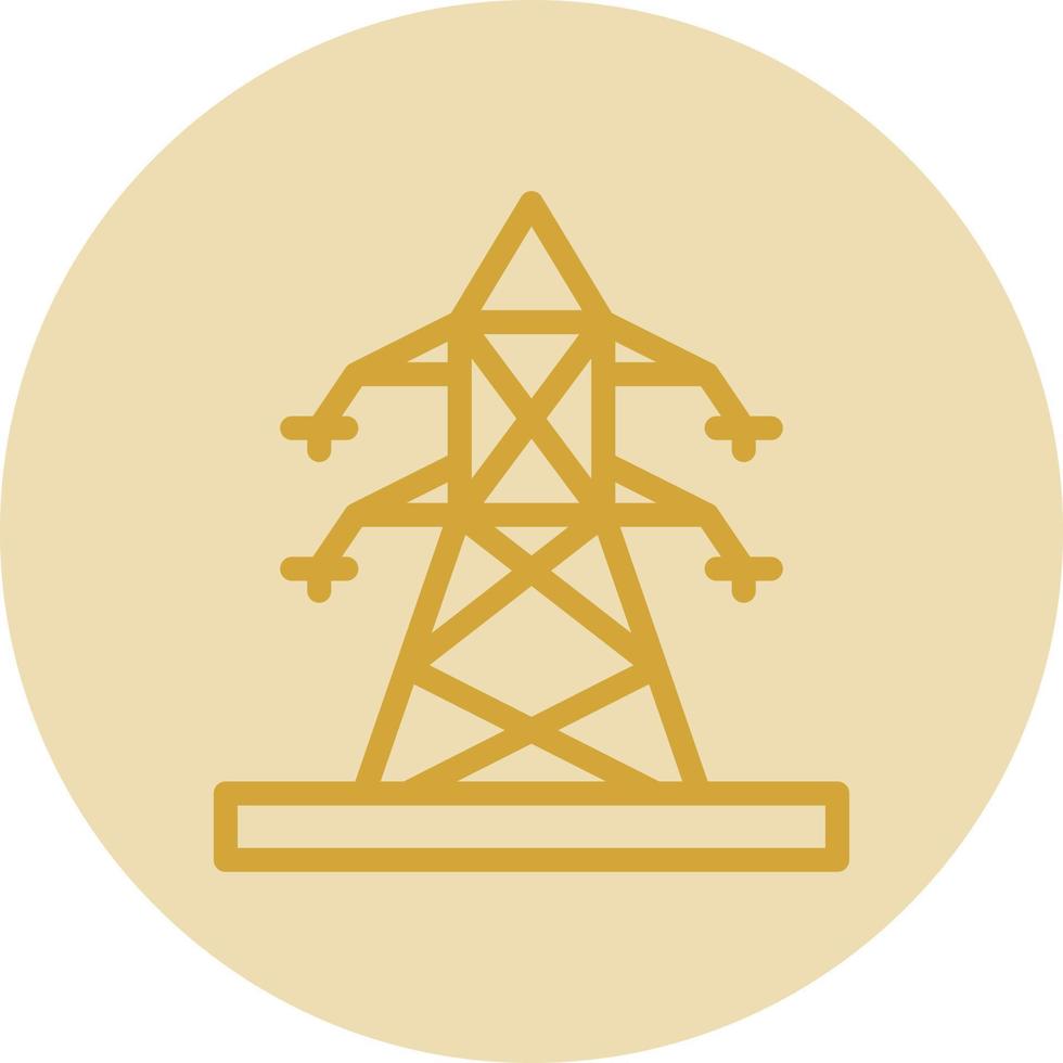 Electric Pole Vector Icon Design