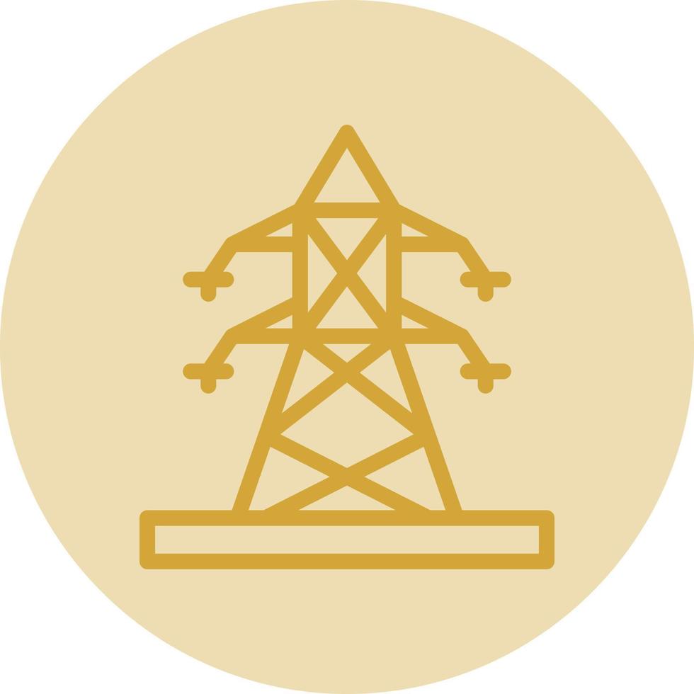 Electric Pole Vector Icon Design