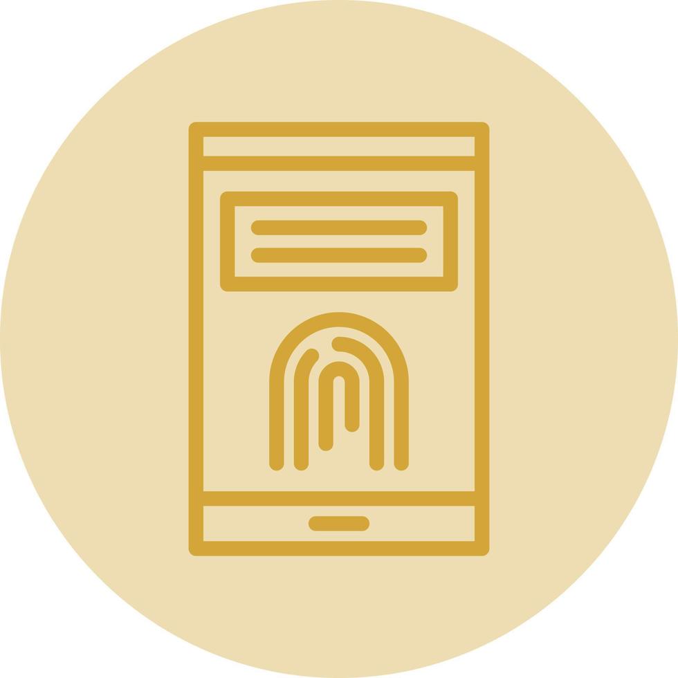 Finger Print Vector Icon Design