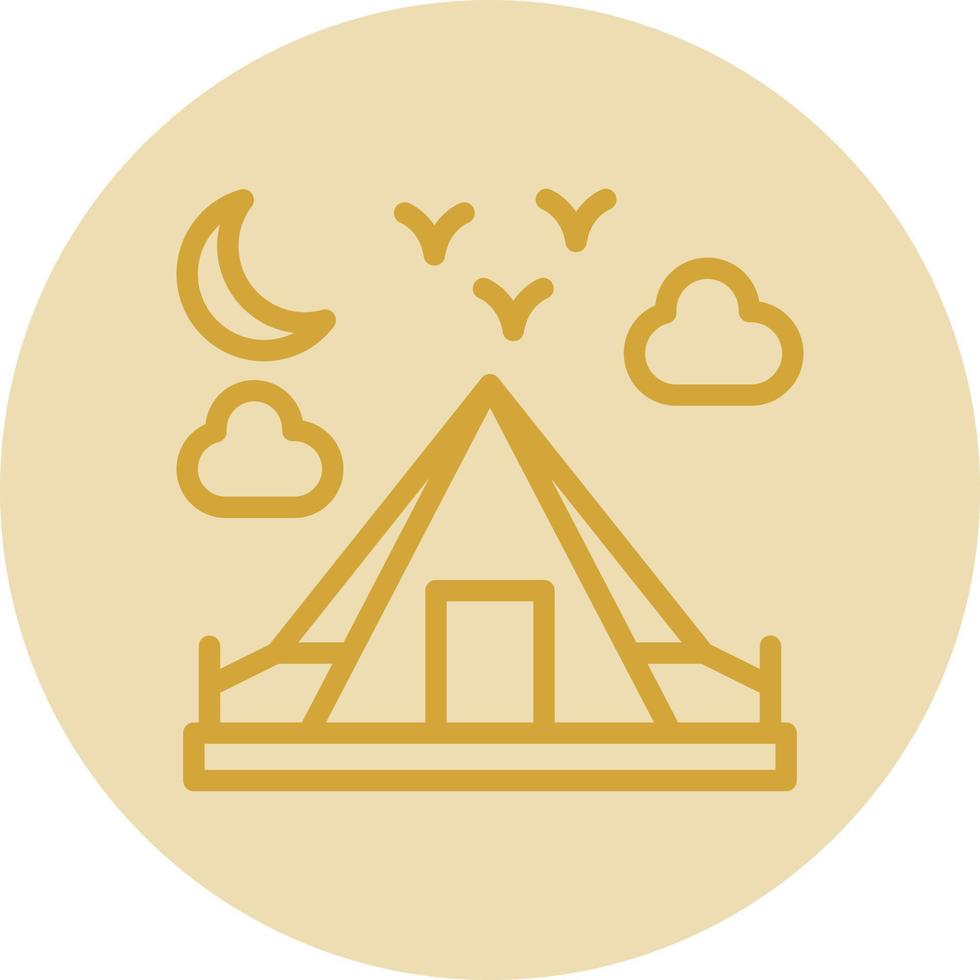 diseño de icono de vector de camping